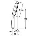 Shower head Grohe Rainshower Smartactive 130 26574DC0 – Grohe 11.203.1611.0097 – миниатюра 2